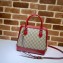 Gucci 1955 Horsebit Small Top Handle Bag 621220 GG Canvas Red 2020