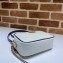 Gucci Diagonal GG Marmont Mini Shoulder Camera Bag 448065 Leather White/Blue 2020