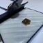 Gucci Diagonal GG Marmont Mini Top Handle Bag 583571 White/Blue 2020