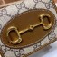 Gucci 1955 Horsebit Card Case Wallet 621887 GG Canvas Brown 2020
