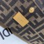 Fendi Jacquard Fabric Interlace Medium Baguette Bag Brown 2020