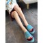 Gucci GG Canvas Platform Slide Sandals 573018 Green 2020