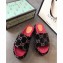 Gucci GG Canvas Platform Slide Sandals 573018 Black 2020