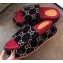Gucci GG Canvas Platform Slide Sandals 573018 Black 2020
