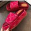 Gucci GG Canvas Platform Slide Sandals 573018 Fuchsia 2020
