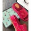 Gucci GG Canvas Platform Slide Sandals 573018 Fuchsia 2020