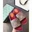 Gucci GG Canvas Platform Slide Sandals 573018 Gray 2020