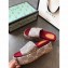 Gucci GG Canvas Platform Slide Sandals 573018 Gray 2020