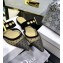 Dior D-Dior Slingbacks Flats Mules Dotted Swiss Black