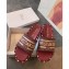 Dior Heel 5.5cm Dway Slides Mules in Oblique Embroidered Cotton Burgundy