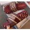 Dior Heel 5.5cm Dway Slides Mules in Oblique Embroidered Cotton Burgundy