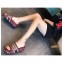 Dior Heel 5.5cm Dway Slides Mules in Oblique Embroidered Cotton Burgundy
