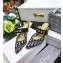 Dior Heel 7.5cm D-Dior Slingbacks Mules Oblique Canvas Black