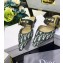 Dior D-Dior Slingbacks Flats Mules Oblique Canvas Green
