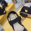 Fendi Colibri Tech Mesh Slingbacks Sabots Flats Black 2020