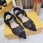 Fendi Colibri Tech Mesh Slingbacks Sabots Flats Rhinestone Embroidery Black 2020