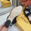 Fendi Colibri Tech Mesh Slingbacks Sabots Flats Rhinestone Embroidery Black 2020