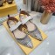 Fendi Colibri Tech Mesh Slingbacks Sabots Flats Rhinestone Embroidery White/Silver 2020