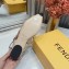 Fendi Colibri Tech Mesh Slingbacks Sabots Flats Rhinestone Embroidery Nude 2020