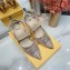 Fendi Heel 8.5cm Colibri Tech Mesh Slingbacks Rhinestone Embroidery Nude 2020