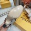Fendi Heel 8.5cm Colibri Tech Mesh Slingbacks Rhinestone Embroidery White/Silver 2020