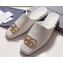 Balenciaga Cosy BB Flat Mules Slides Slippers White 2020