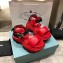 Prada Pegasus Strap Sandals Red 2020