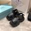Prada Pegasus Strap Sandals Black 2020