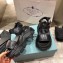 Prada Pegasus Strap Sandals Black 2020