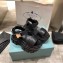 Prada Pegasus Strap Sandals Black 2020