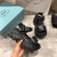 Prada Pegasus Strap Sandals Black 2020