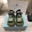 Prada Pegasus Strap Sandals Army Green 2020