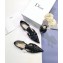 Dior Sauvage Heel 1cm Calfskin Ballerinas Flats Black 2020