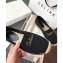 Celine Taillat Flat Espadrilles in Canvas Black 2020