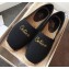 Celine Taillat Flat Espadrilles in Canvas Black 2020
