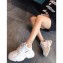 Balenciaga All Over Logo Print Triple S Trainers Sneakers White 2020