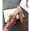 Gucci Chain Leather Pumps with Horsebit 616596 Pink 2020