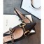 Gucci Chain Leather Pumps with Horsebit 616596 Black 2020