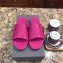 Balenciaga Oval Embossed Logo Mules Sandals Fuchsia 2020