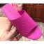 Balenciaga Oval Embossed Logo Mules Sandals Fuchsia 2020