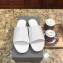 Balenciaga Oval Embossed Logo Mules Sandals White 2020