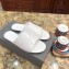 Balenciaga Oval Embossed Logo Mules Sandals White 2020