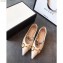 Gucci Chain Leather Ballet Flats with Horsebit 621161 White 2020