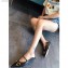 Gucci Chain Leather Ballet Flats with Horsebit 621161 Black 2020