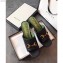 Gucci Mid-heel 8.5cm Platform 3cm Horsebit Slide Sandals Leather Black 2020