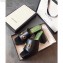 Gucci Mid-heel 8.5cm Platform 3cm Horsebit Slide Sandals Leather Black 2020