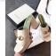 Gucci Mid-heel 8.5cm Platform 3cm Horsebit Slide Sandals Leather White 2020