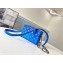 Louis Vuitton Sky Blue and Cloud White Mini Soft Trunk Bag 2020