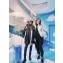 Louis Vuitton Sky Blue and Cloud White Keepall Bandouliere 50 Bag 2020