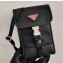 Prada Nylon and Saffiano Mobile Phone Case with Shoulder Strap 2ZH109 Black/Red Logo 2020